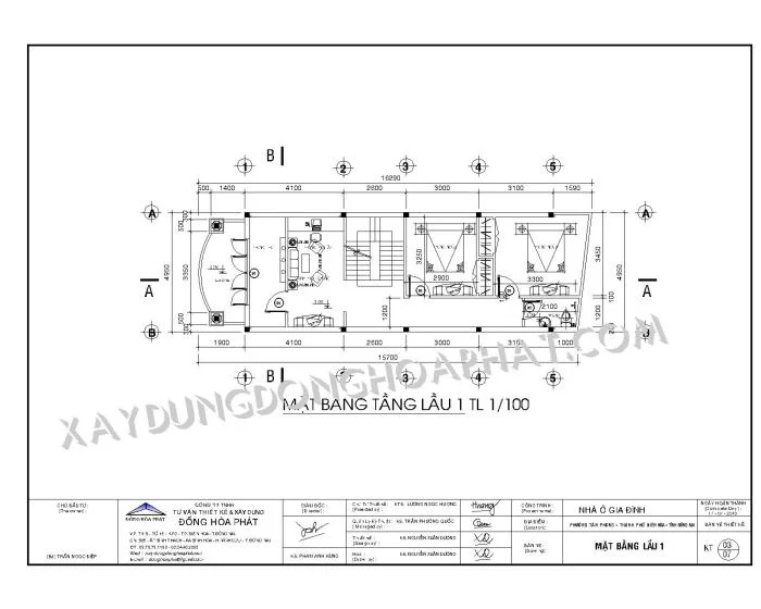 Nhà phố 3 tầng