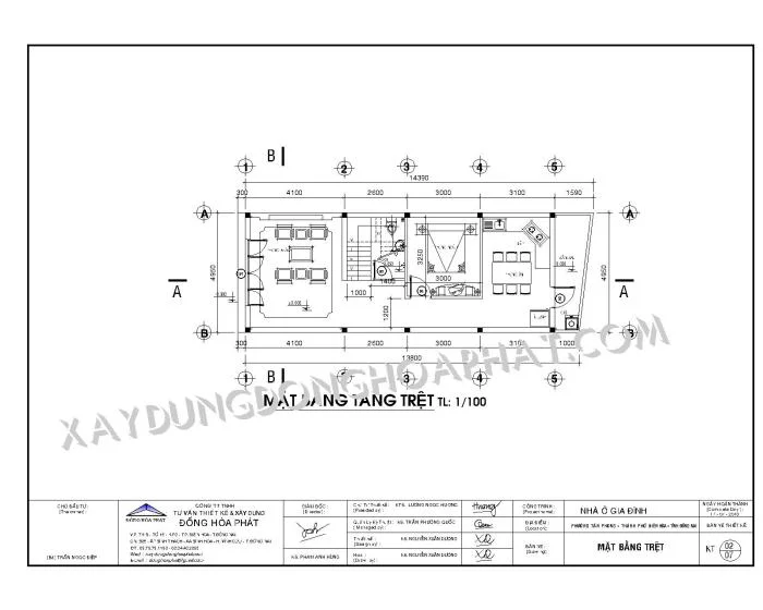 Nhà phố 3 tầng