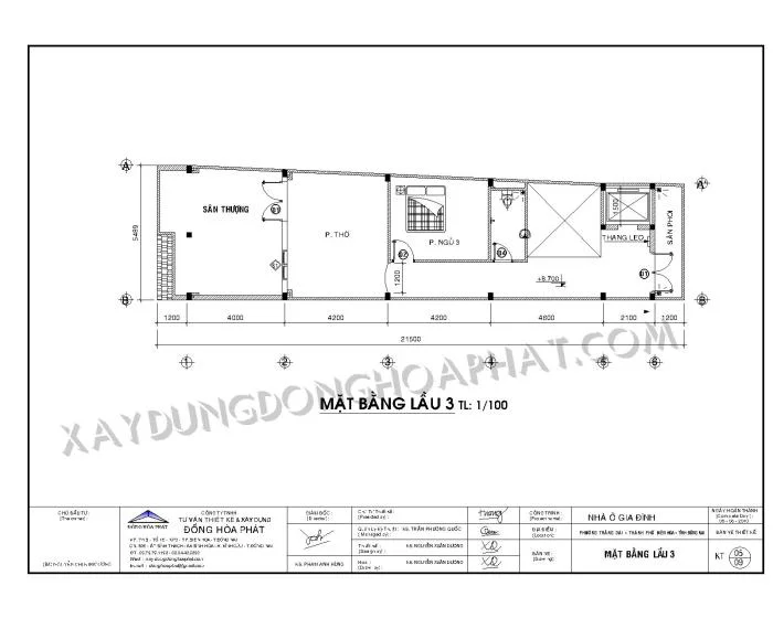 Nhà phố 4 tầng