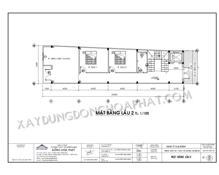 Nhà phố 4 tầng