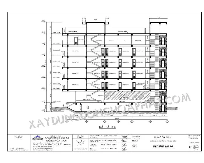 Trung tâm ngoại ngữ 6 tầng - Dĩ An - Bình Dương