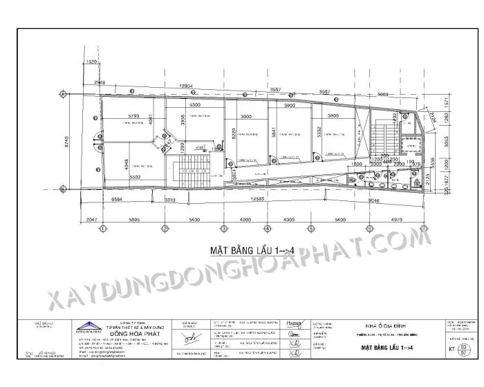 Trung tâm ngoại ngữ 6 tầng - Dĩ An - Bình Dương